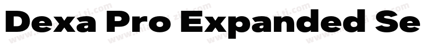 Dexa Pro Expanded Semi Bold字体转换